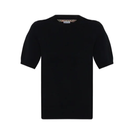 Ekd Motif Short Sleeved Knitted Top