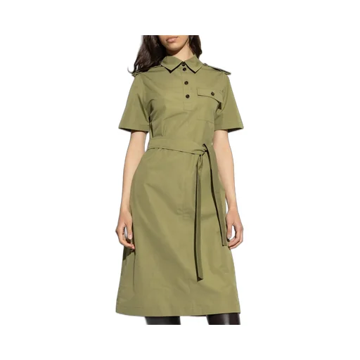 Tie-Waisted Shirt Dress