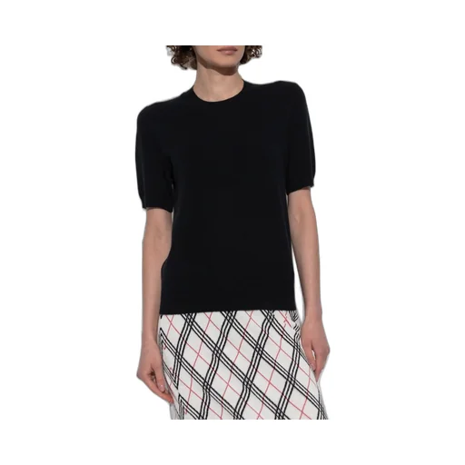 Ekd Motif Short Sleeved Knitted Top