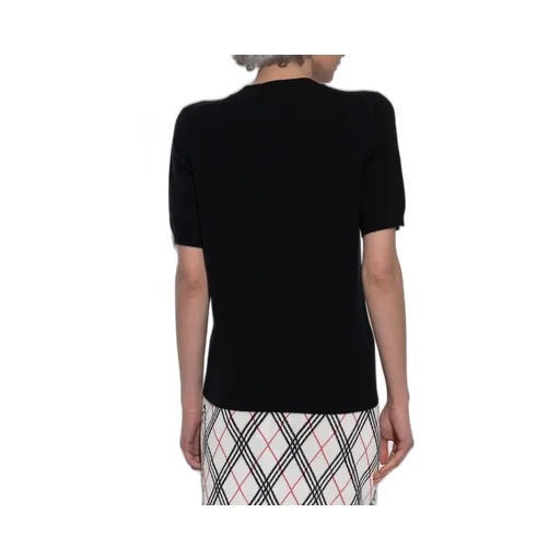 Ekd Motif Short Sleeved Knitted Top