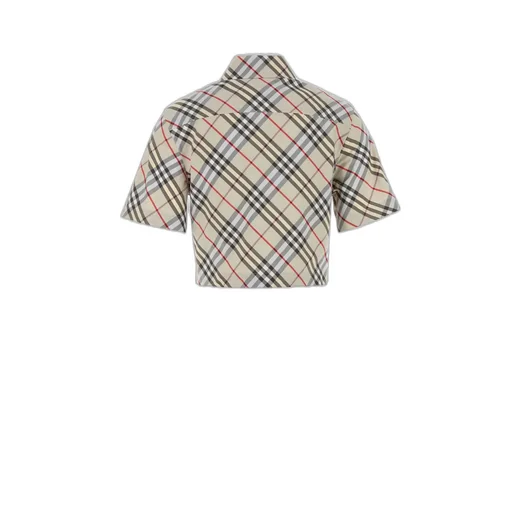 Checked Cropped Shirt