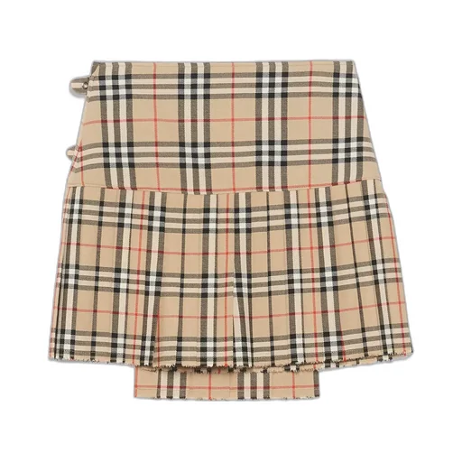 Vintage Check Kilt Skirt