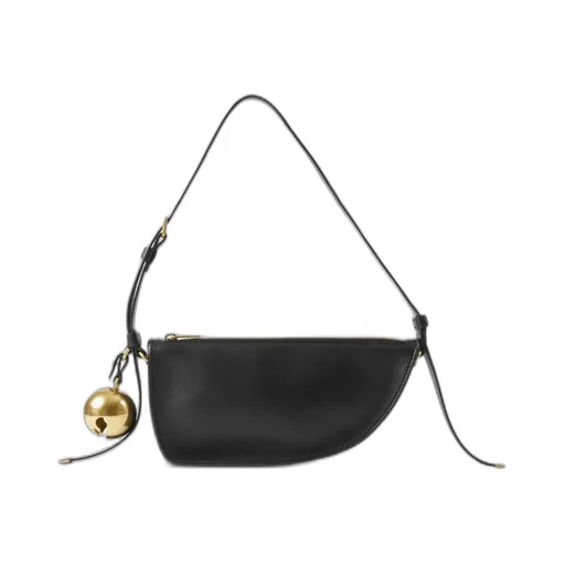 Bell Detailed Zipped Shoulder Bag