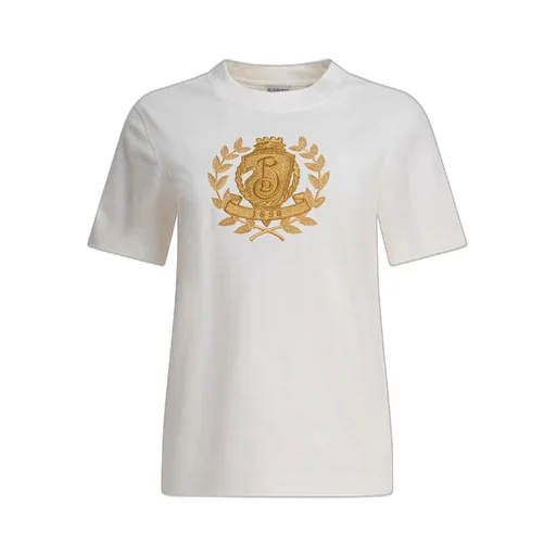 B Crest Embroidered Crewneck T-Shirt