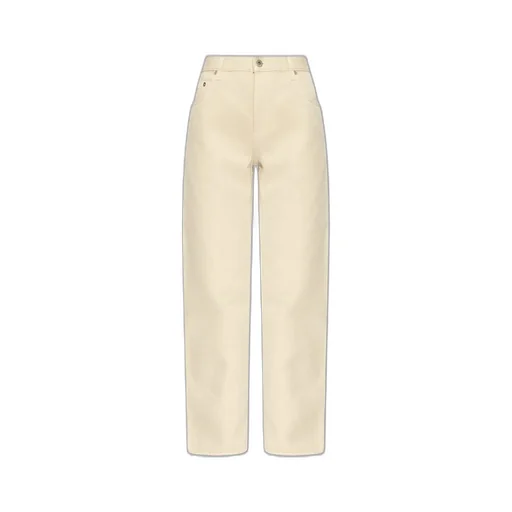Logo Patch Straight-Leg Trousers