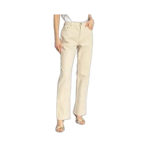 Logo Patch Straight-Leg Trousers