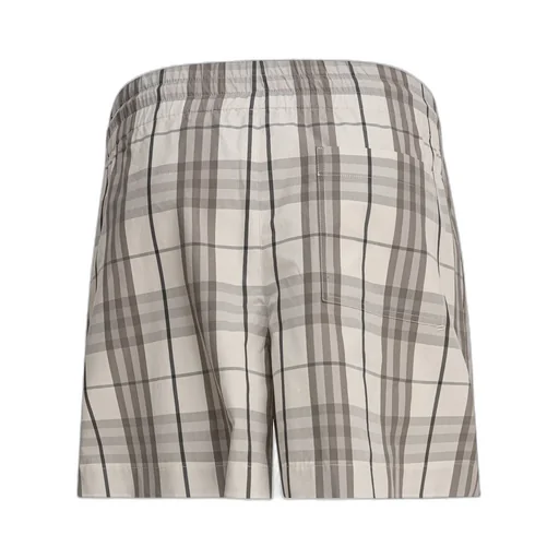 Checked Drawstring Shorts