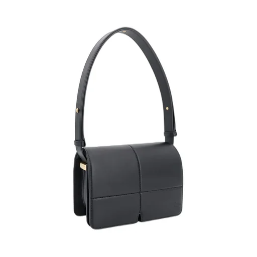 Snip Foldover-Top Shoulder Bag