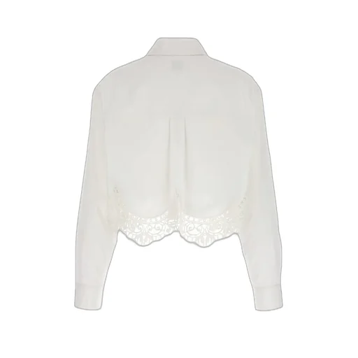 Cropped Crochet Shirt