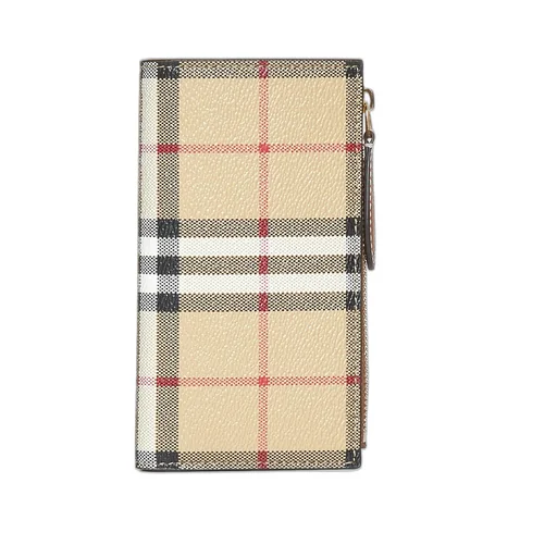 Checked Zip-Up Wallet