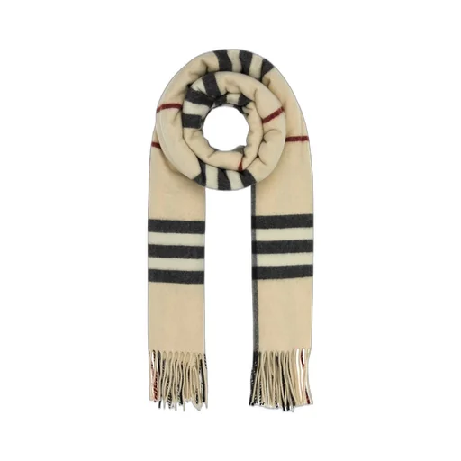 Checked Fringed Scarf