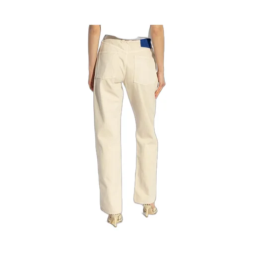 Logo Patch Straight-Leg Trousers