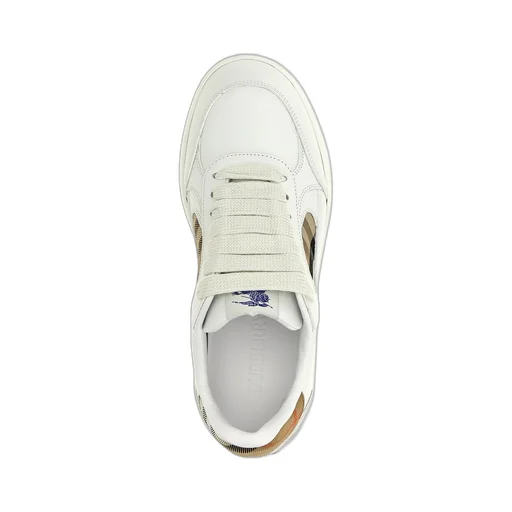 Checked Lace-Up Sneakers