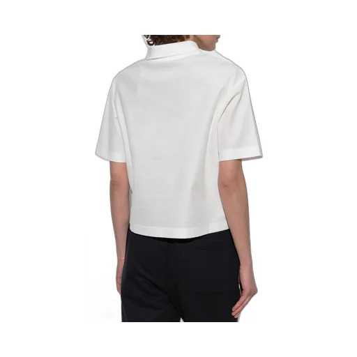 Logo Embroidered Short Sleeved Polo Shirt
