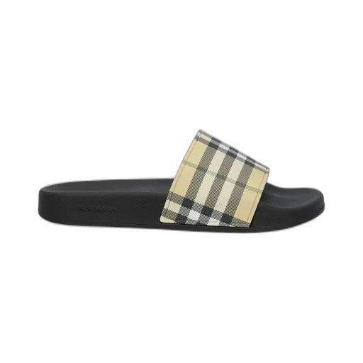 Checked Slip-On Slippers