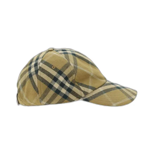 Check Printed Baseball Cap