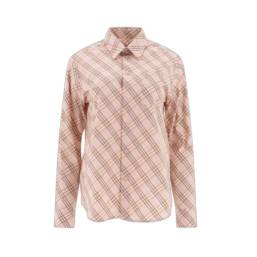 Logo Embroidered Checkered Shirt