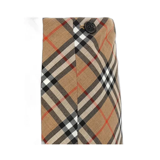 Checked Pleated Mini Skirt