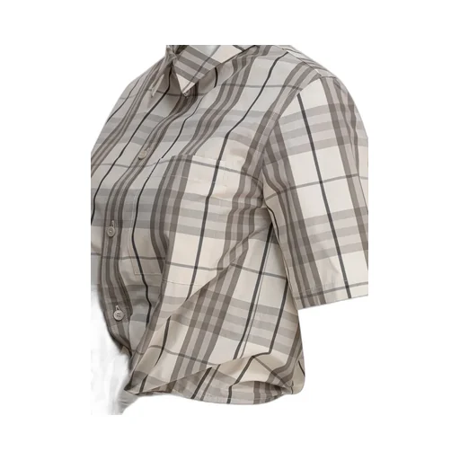 Cropped Checked Shirt