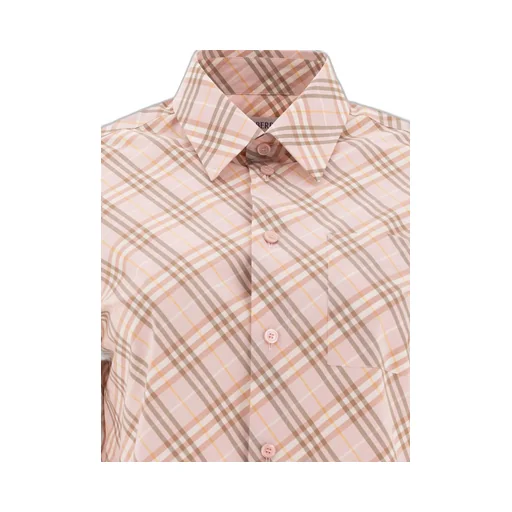 Logo Embroidered Checkered Shirt