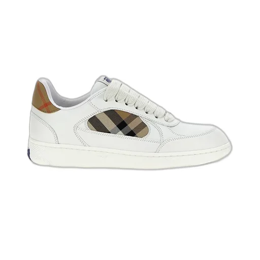 Checked Lace-Up Sneakers