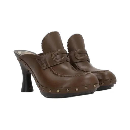 Potter Stud Embellished Slip-On Mules