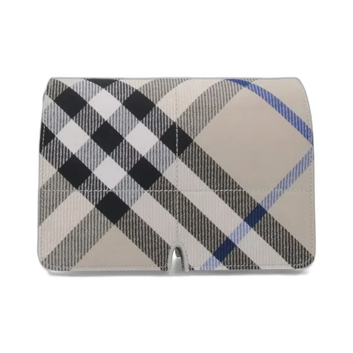 Snip Checked Foldover-Top Shoulder Bag