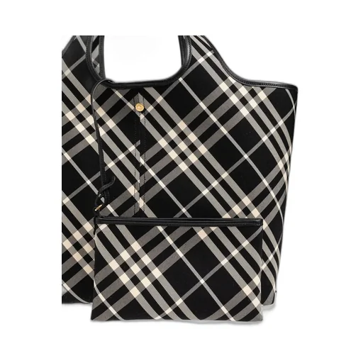 Vintage Checked Medium Top Handle Bag