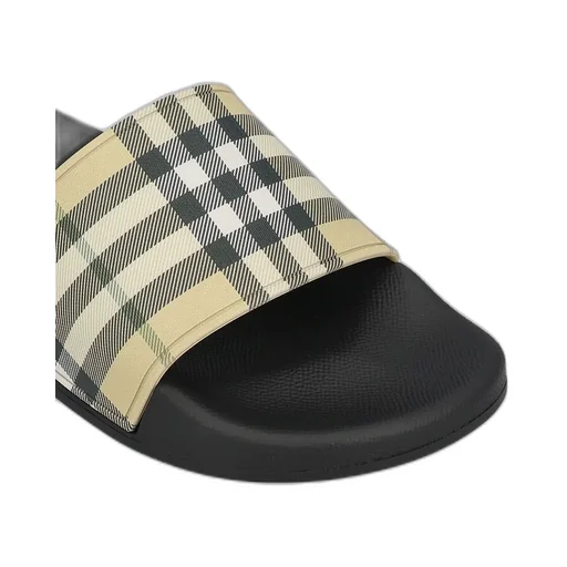 Checked Slip-On Slippers