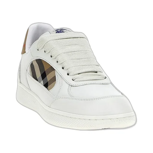 Checked Lace-Up Sneakers