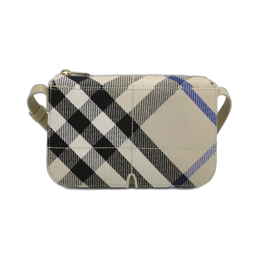 Snip Check Pattern Crossbody Bag