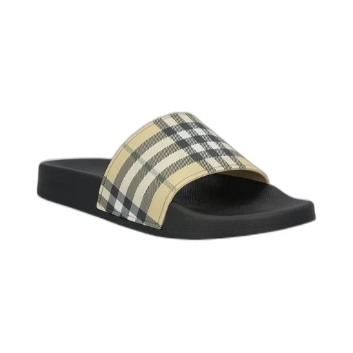 Checked Slip-On Slippers