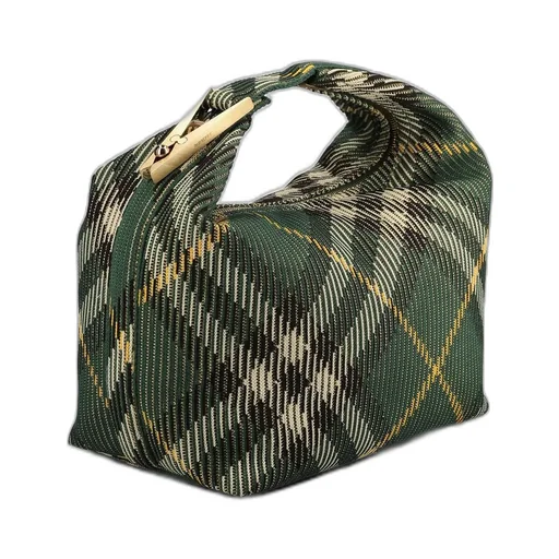 Medium Peg Check-Pattern Tote Bag