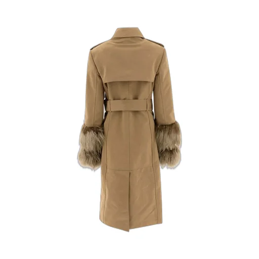 Cuff-Detailed Belted Waist Coat
