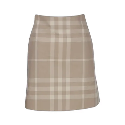 Check Printed Mini Skirt
