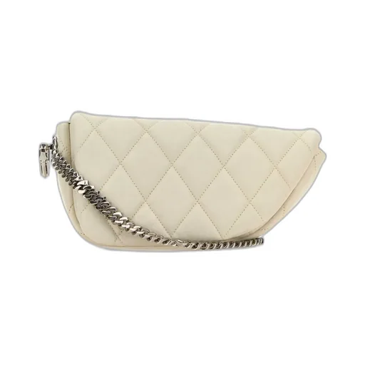 Shield Lock Quilted Shoulder Bag