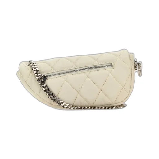 Shield Lock Quilted Shoulder Bag