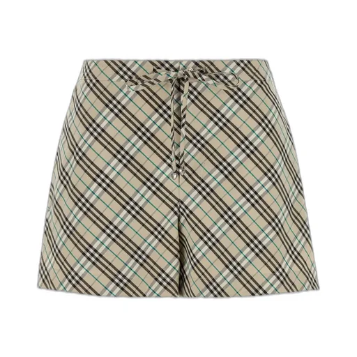 Vintage Checked Drawstring Shorts