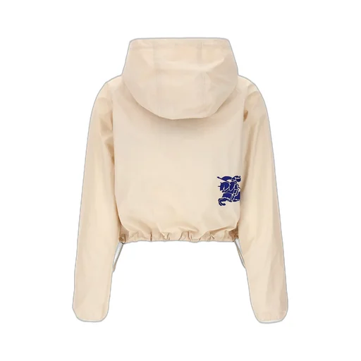 Equestrian Knight Hooded Cropped Zip-Up Jacket