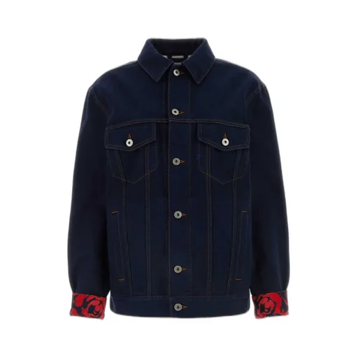 Long Sleeved Buttoned Denim Jacket