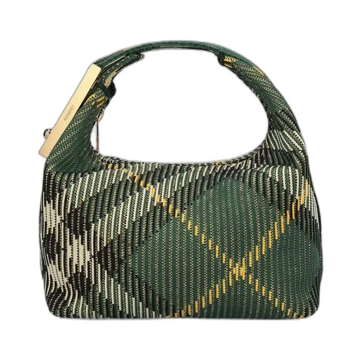 Peg Check-Pattern Zipped Mini Shoulder Bag