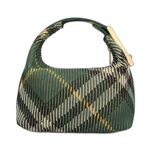 Peg Check-Pattern Zipped Mini Shoulder Bag