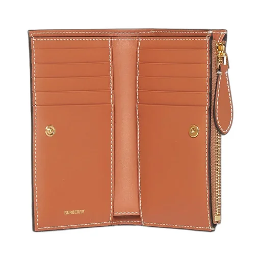 Checked Zip-Up Wallet