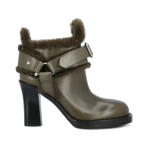 Buckled Round-Toe Ankle Boots
