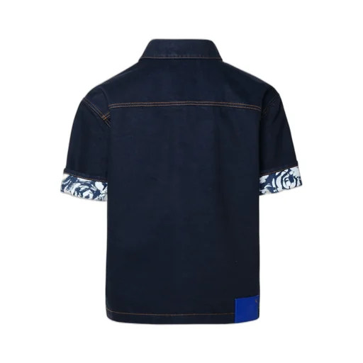 Heavyweight Logo-Patch Buttoned Denim Shirt