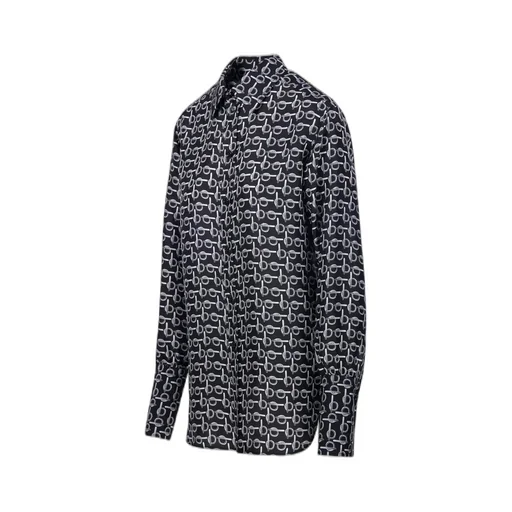 B Jacquard Long Sleeved Shirt