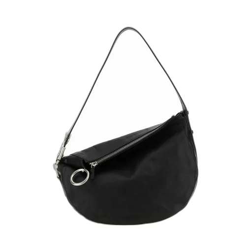 Ring Detailed Zipped Shoulder Bag