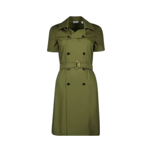 Double Breasted Belted Dress