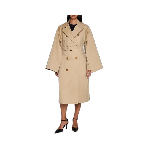 Double-Breasted Belted Coat