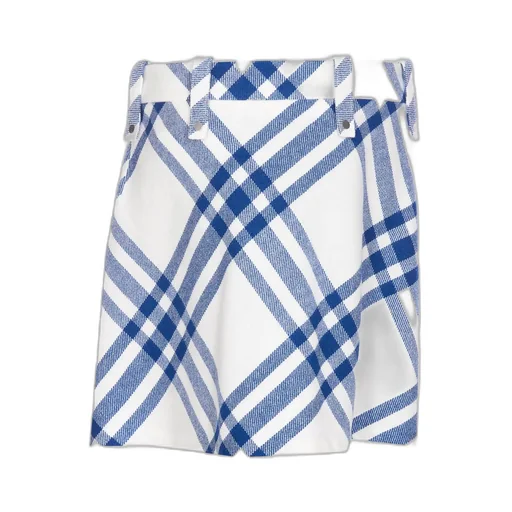 Checked Pleated Mini Skirt